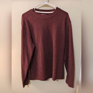 American Eagle Super Soft Thermal Crewneck XL – Maroon Burgundy Long Sleeve